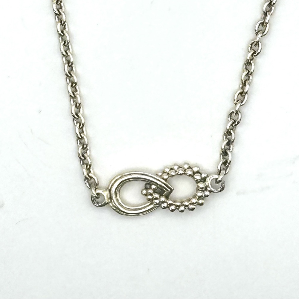 Lagos Signature Caviar Silver Fluted Station Necklace